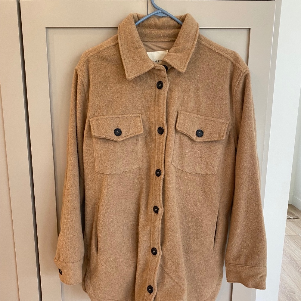 Thread and Supply Camel Shacket